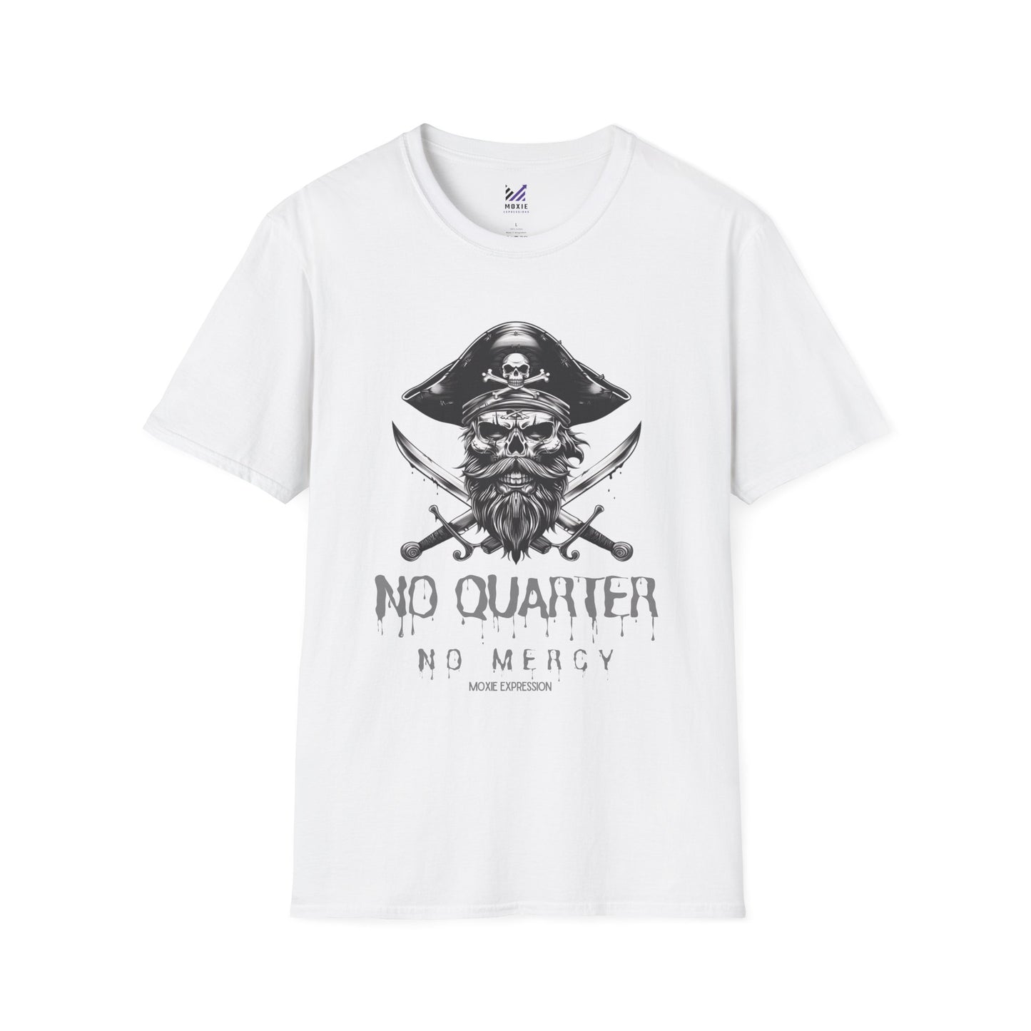 Blackbeard Pirate 'No Quarter, No Mercy' Crewneck Tee