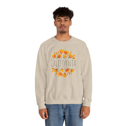 Golden Bloom Unisex Crewneck Sweatshirt