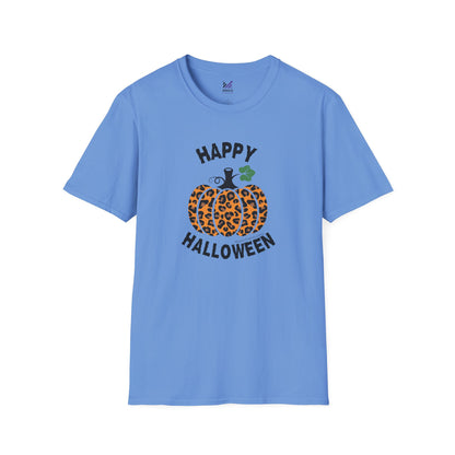 Cheetah Chic Pumpkin Patch Unisex Softstyle Crewneck T-Shirt