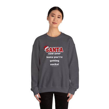 Christmas Socks Unisex Heavy Blend™ Crewneck Sweatshirt