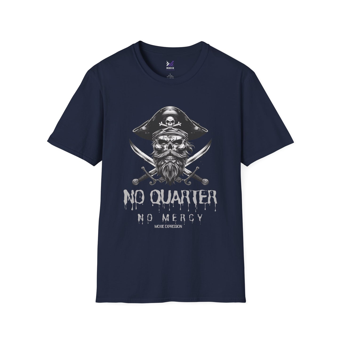 Blackbeard Pirate 'No Quarter, No Mercy' Crewneck Tee