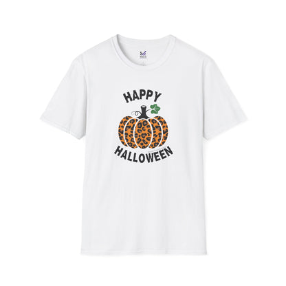 Cheetah Chic Pumpkin Patch Unisex Softstyle Crewneck T-Shirt