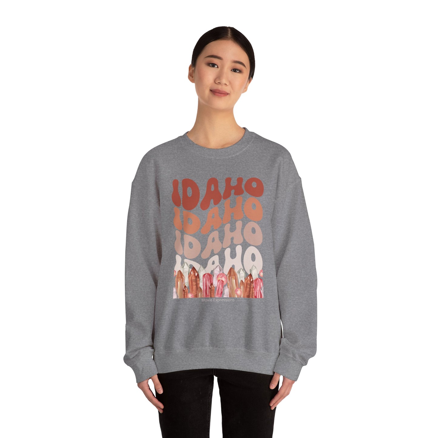 Idaho Gemstone Fusion Unisex Crewneck Sweatshirt