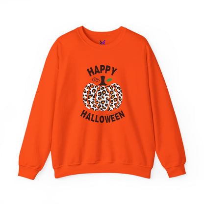 Cheetah Chic Pumpkin Patch Unisex Crewneck Sweatshirt