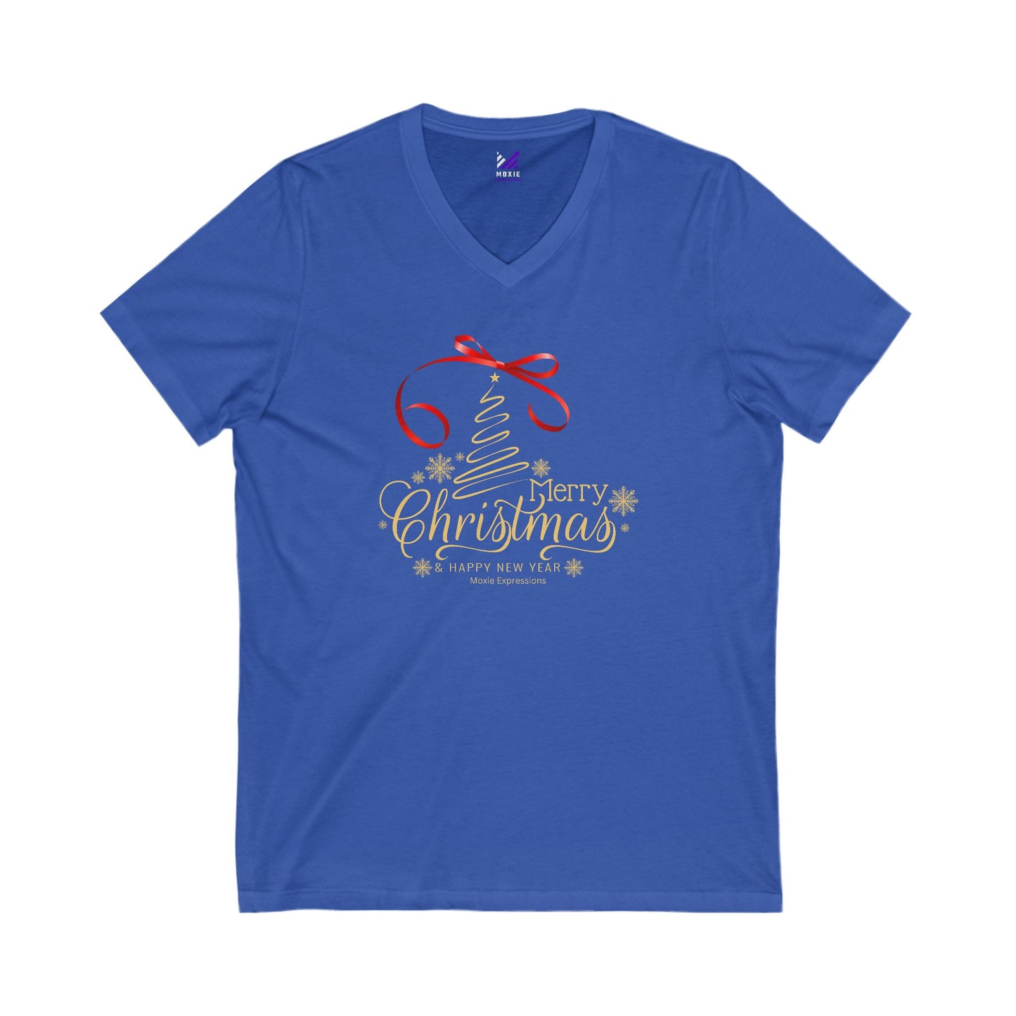 Christmas Cheer Unisex Jersey Short Sleeve V-Neck Tee