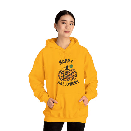 Cheetah Chic Pumpkin Patch Unisex Hooded Sweatshirt