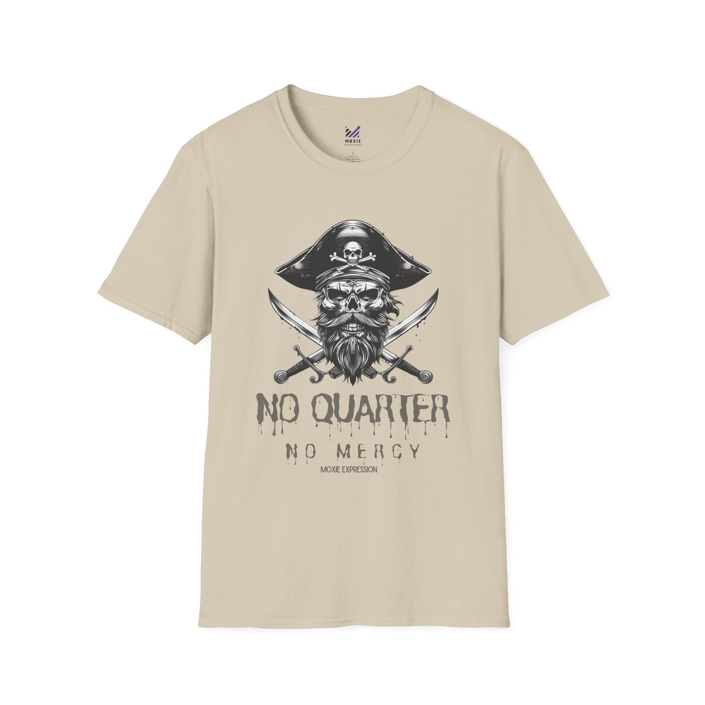 Blackbeard Pirate 'No Quarter, No Mercy' Crewneck Tee