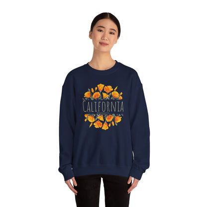 Golden Bloom Unisex Crewneck Sweatshirt