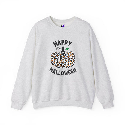 Cheetah Chic Pumpkin Patch Unisex Crewneck Sweatshirt