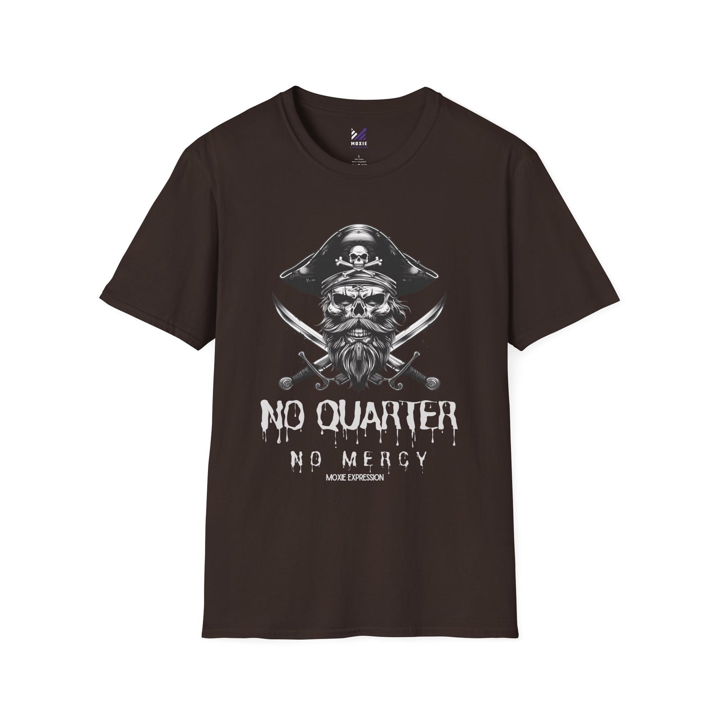 Blackbeard Pirate 'No Quarter, No Mercy' Crewneck Tee