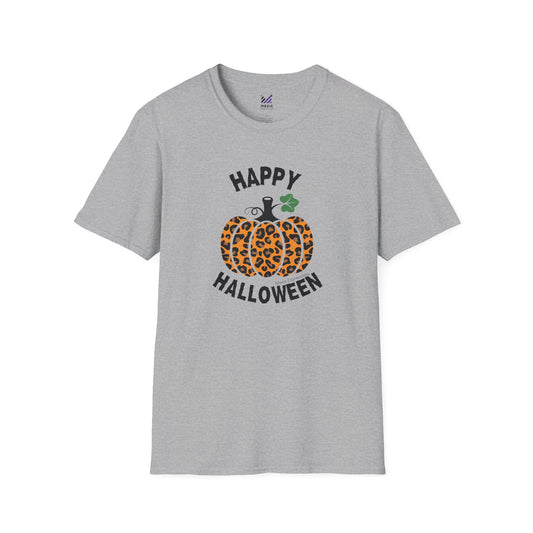 Cheetah Chic Pumpkin Patch Unisex Softstyle Crewneck T-Shirt