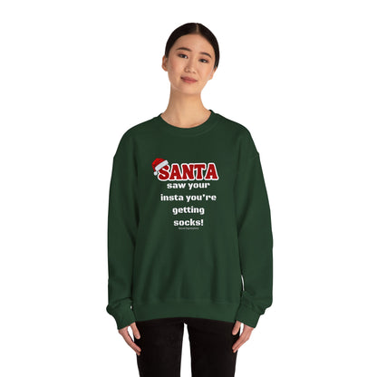 Christmas Socks Unisex Heavy Blend™ Crewneck Sweatshirt