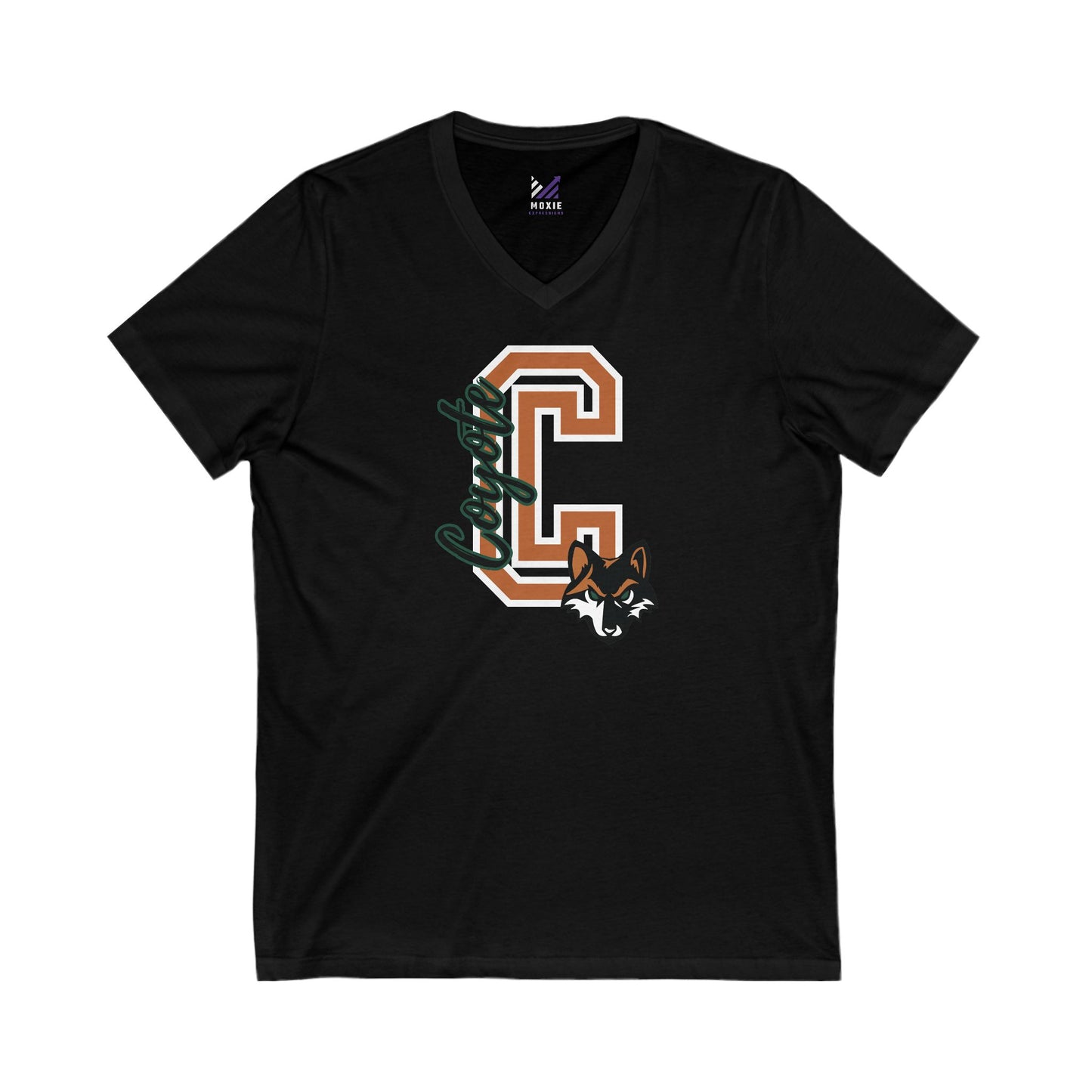 Campo Cheer - Coyote C Orange (V-Neck, Bella Canvas)