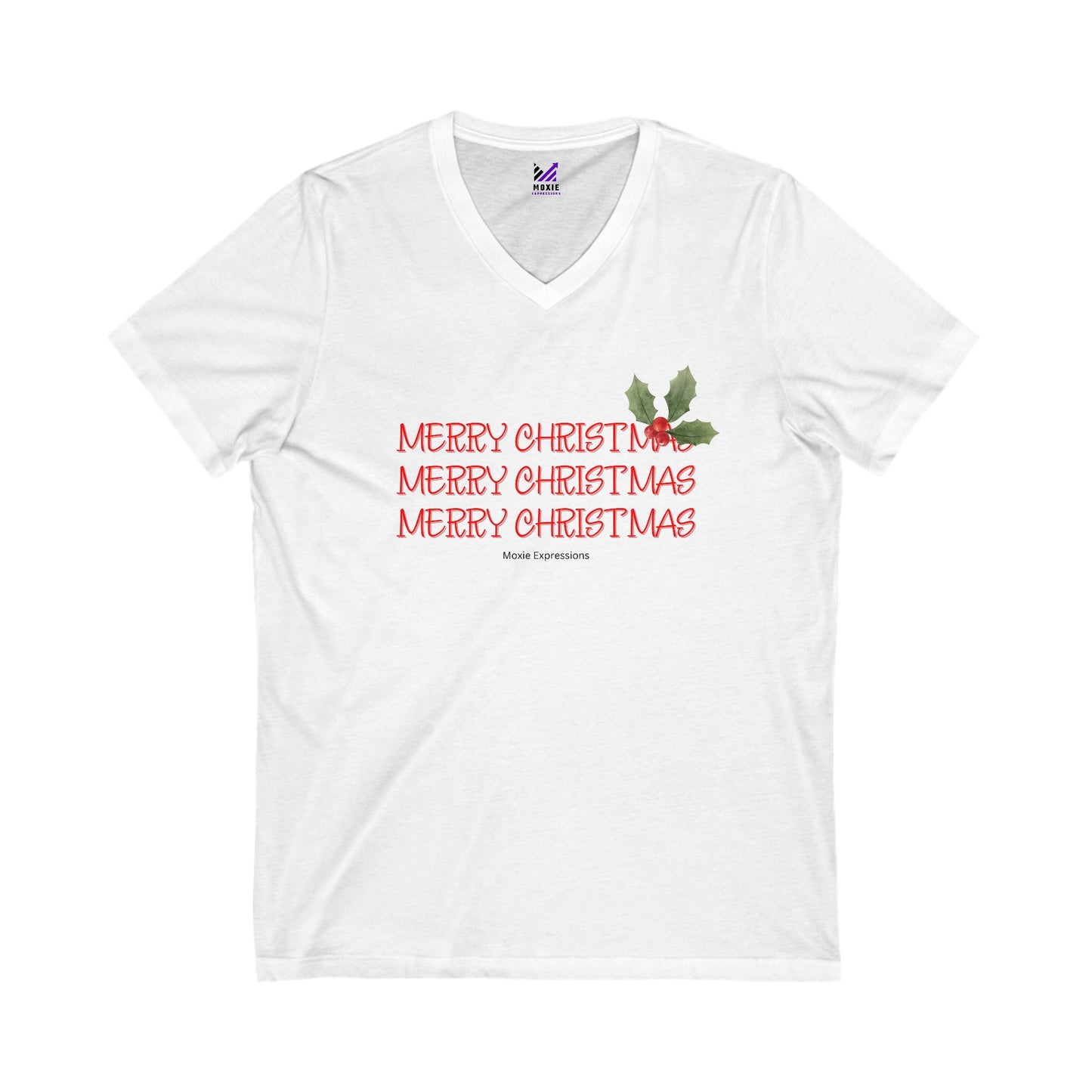 Holiday Cheer Unisex Jersey Short Sleeve V-Neck Tee