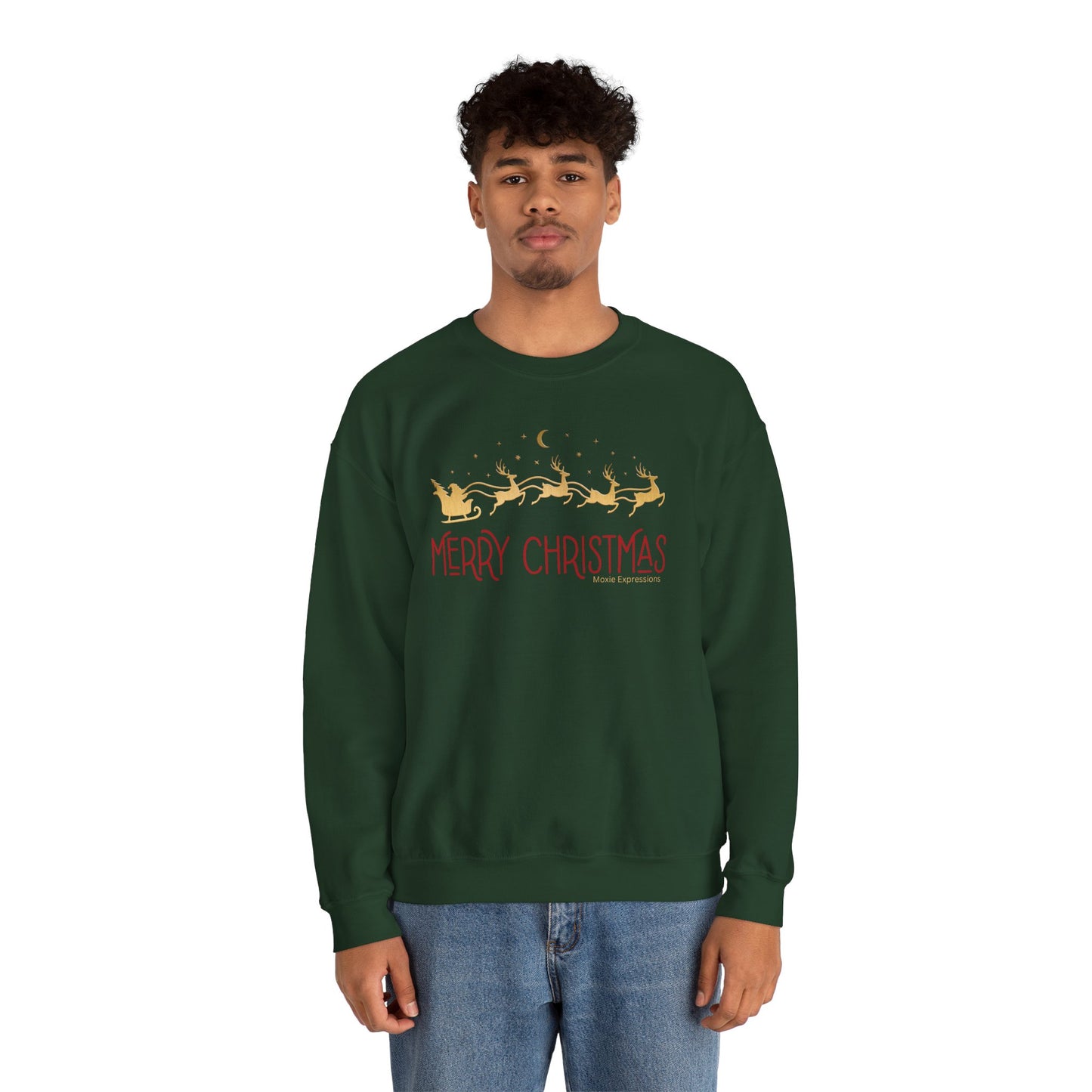 Santa's Sleigh Unisex Heavy Blend™ Crewneck Sweatshirt