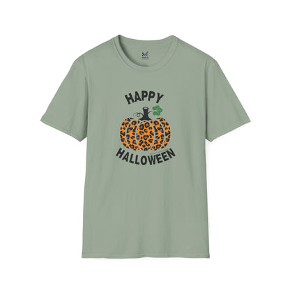 Cheetah Chic Pumpkin Patch Unisex Softstyle Crewneck T-Shirt