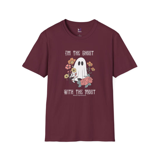 Ghost with the Most Unisex Softstyle Crewneck T-Shirt