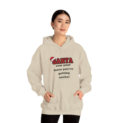 Christmas Socks Unisex Heavy Blend™ Hooded Sweatshirt