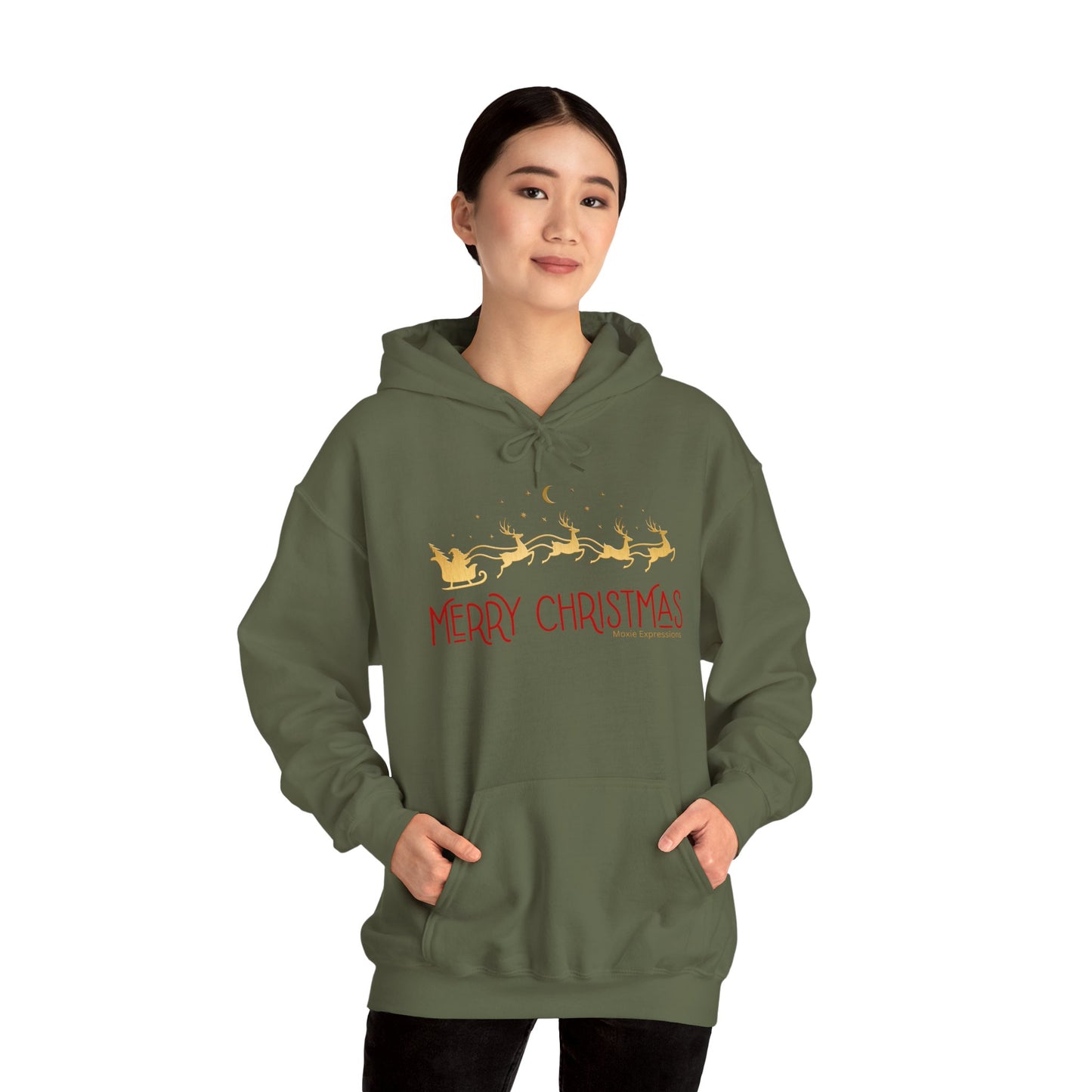 Santa's Sleigh Unisex Heavy Blend™ Hooded Sweatshirt