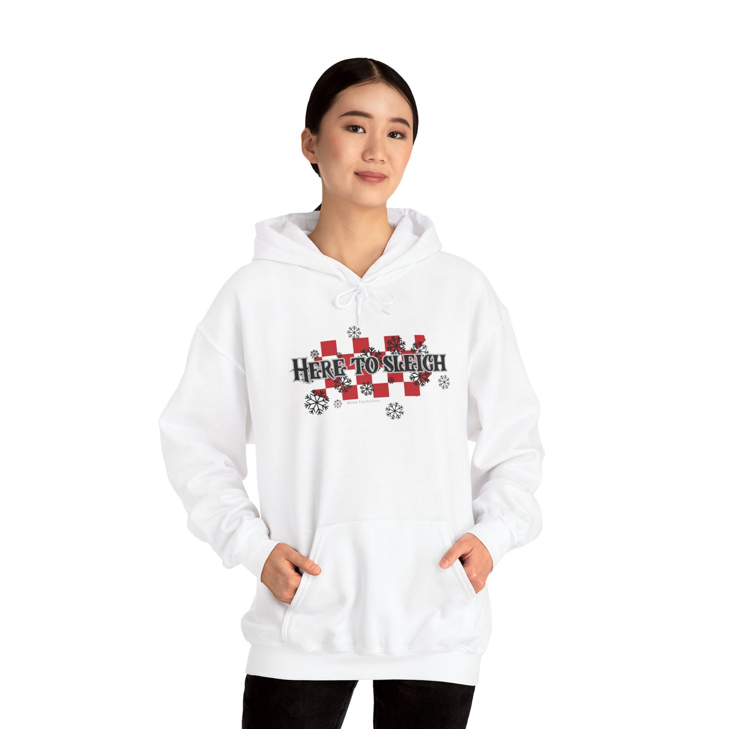 Sleigh Snowflake Unisex Heavy Blend™ Hooded Sweatshirt