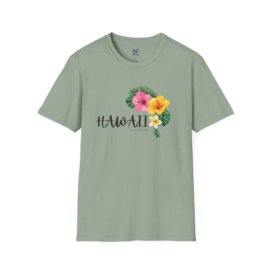 Hawaii Hibiscus Harmony Unisex Crewneck T-Shirt