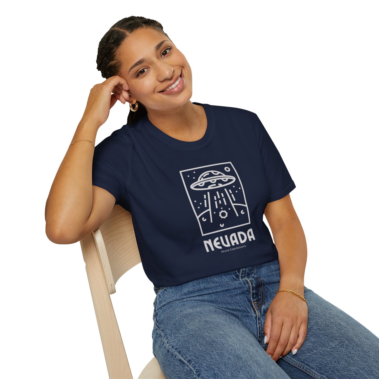 Nevada Alien Encounter Unisex Softstyle Crewneck T-Shirt