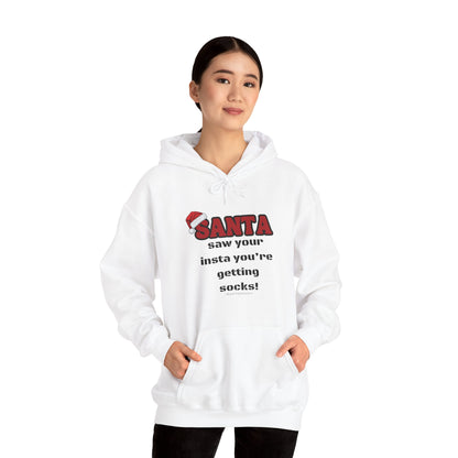 Christmas Socks Unisex Heavy Blend™ Hooded Sweatshirt