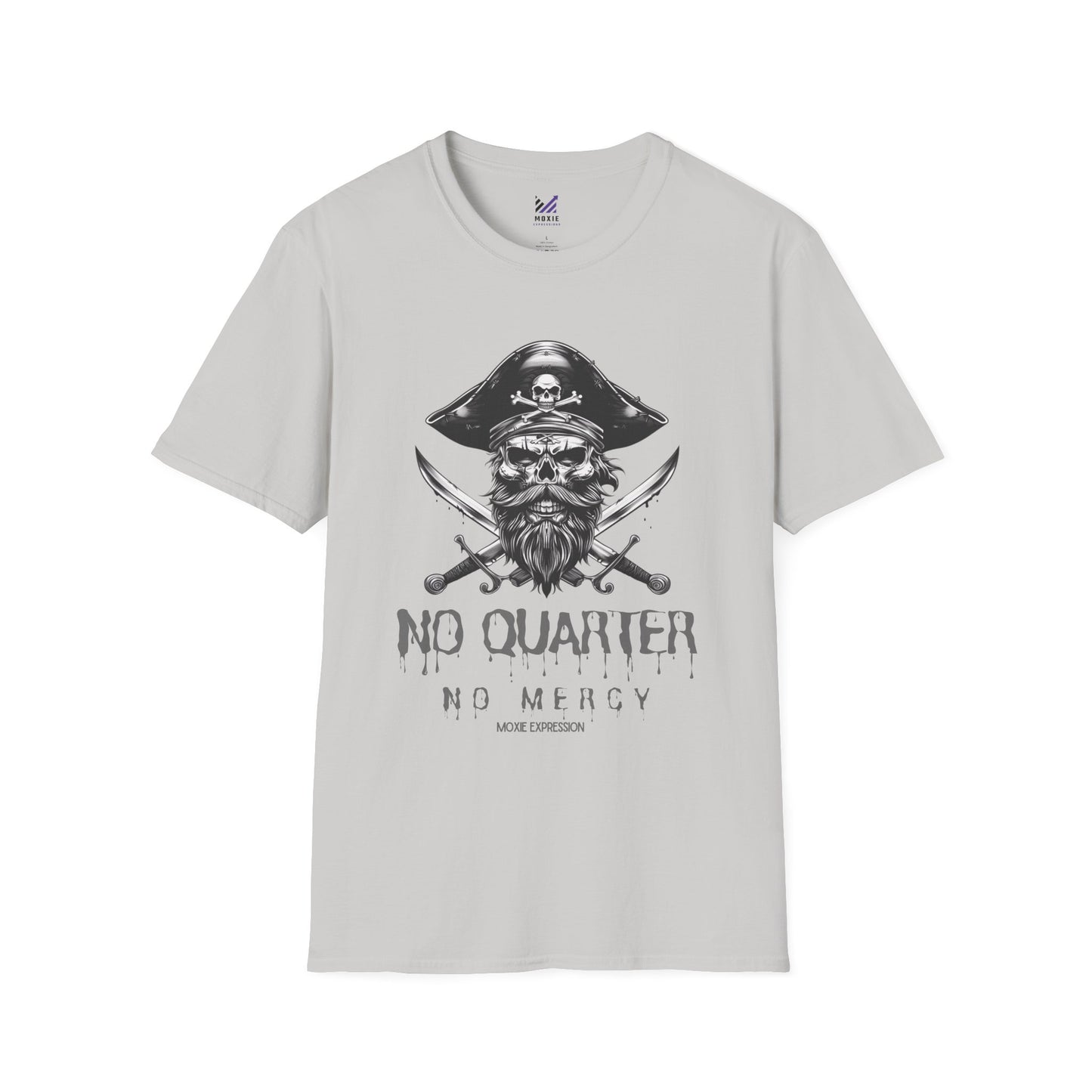 Blackbeard Pirate 'No Quarter, No Mercy' Crewneck Tee