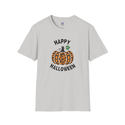 Cheetah Chic Pumpkin Patch Unisex Softstyle Crewneck T-Shirt
