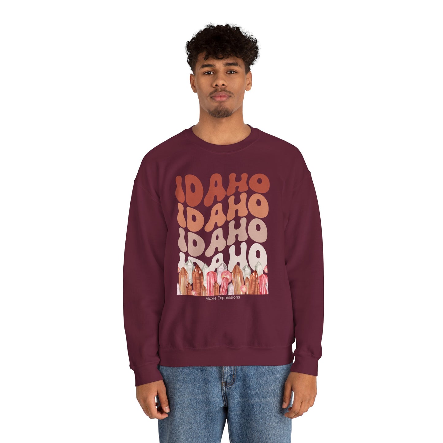 Idaho Gemstone Fusion Unisex Crewneck Sweatshirt