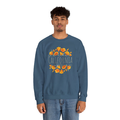 Golden Bloom Unisex Crewneck Sweatshirt