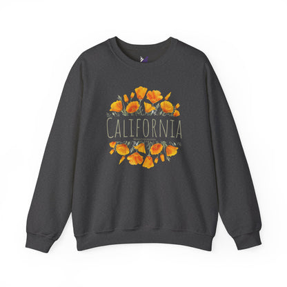 Golden Bloom Unisex Crewneck Sweatshirt