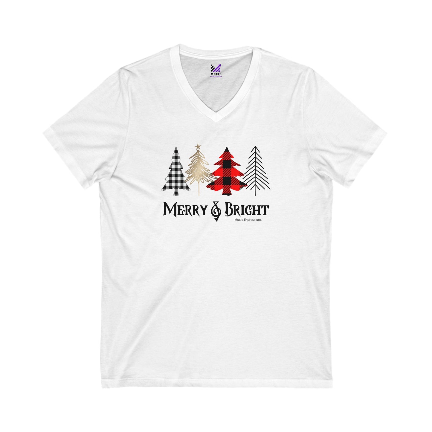 Enchanted Christmas Unisex Jersey Short Sleeve V-Neck Tee