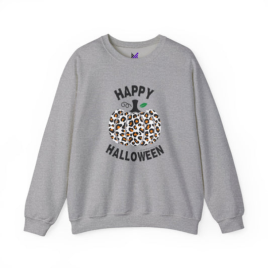 Cheetah Chic Pumpkin Patch Unisex Crewneck Sweatshirt