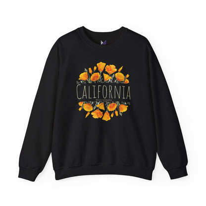 Golden Bloom Unisex Crewneck Sweatshirt