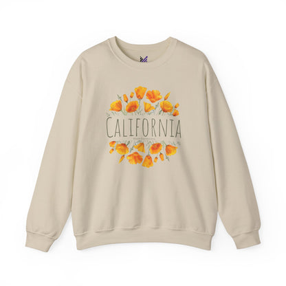 Golden Bloom Unisex Crewneck Sweatshirt