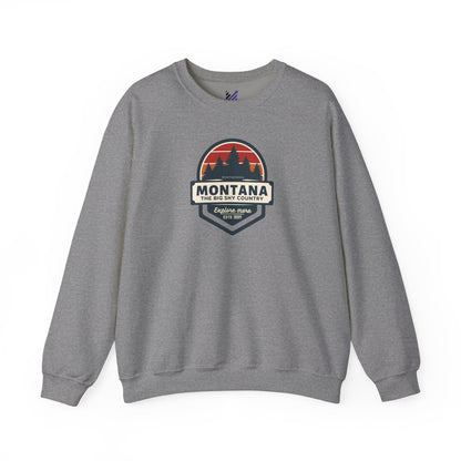 Montana Big Sky "Explore More" Unisex Crewneck Sweatshirt