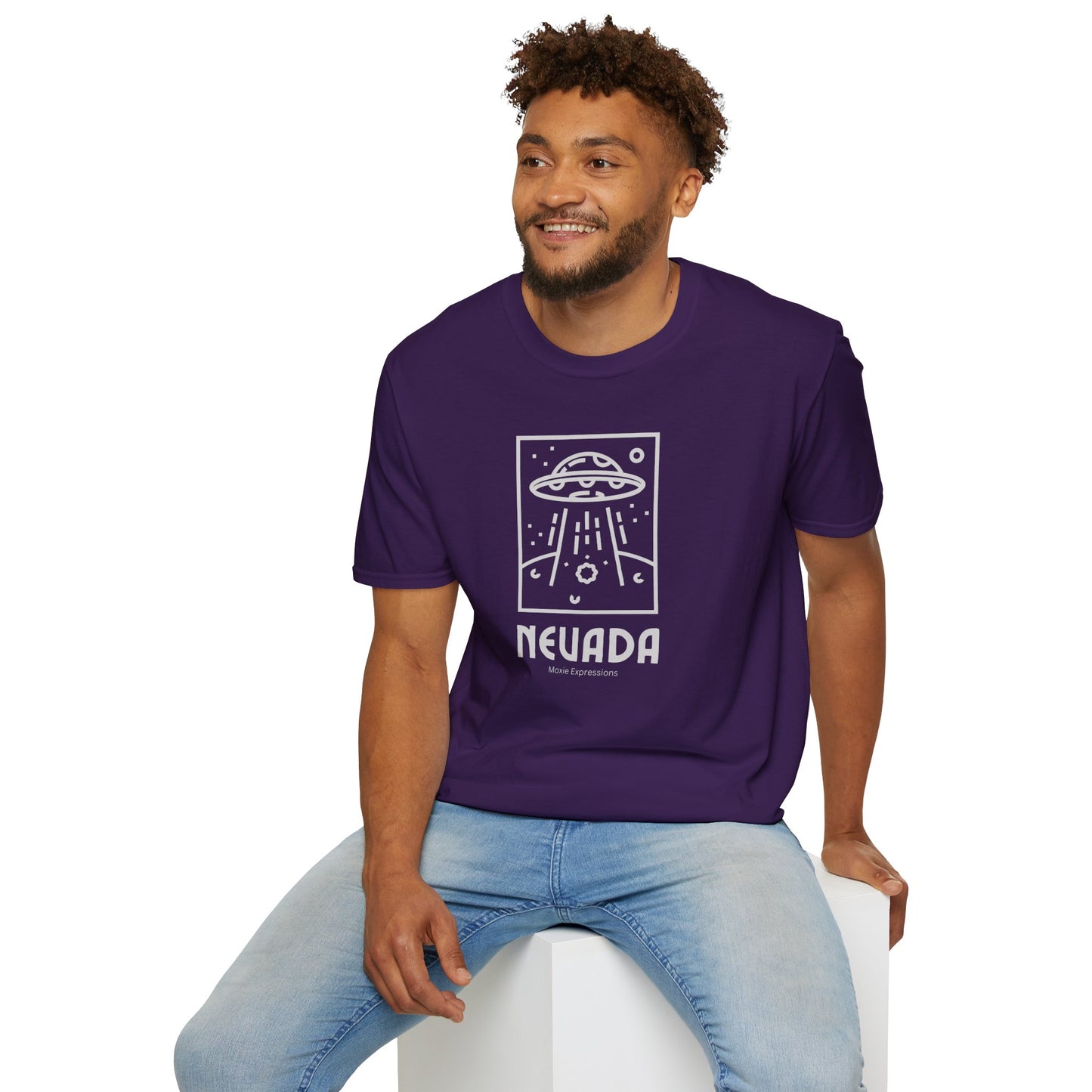 Nevada Alien Encounter Unisex Softstyle Crewneck T-Shirt