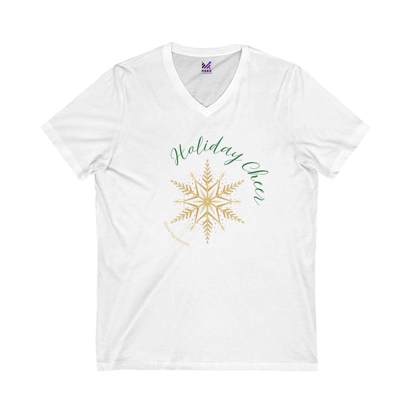 Festive Joy Unisex Jersey Short Sleeve V-Neck Tee