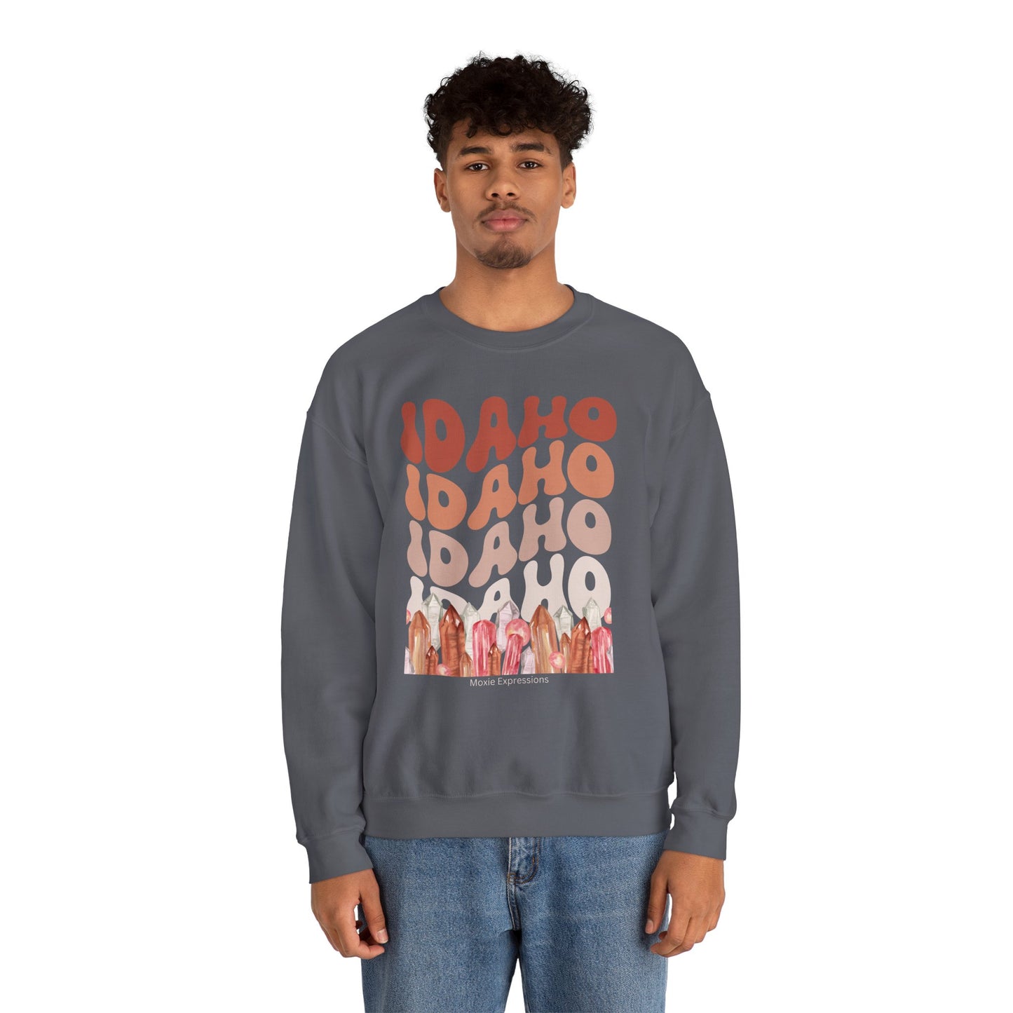 Idaho Gemstone Fusion Unisex Crewneck Sweatshirt