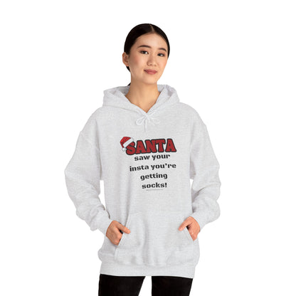 Christmas Socks Unisex Heavy Blend™ Hooded Sweatshirt