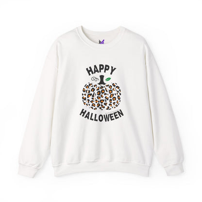 Cheetah Chic Pumpkin Patch Unisex Crewneck Sweatshirt